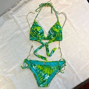 NWOT - Victoria's Secret Bikini in Green and Blue